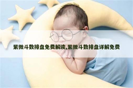 紫微斗数排盘免费解读,紫微斗数排盘详解免费