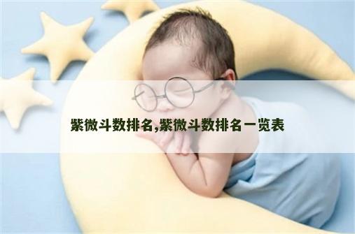 紫微斗数排名,紫微斗数排名一览表