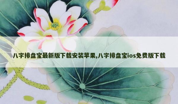 八字排盘宝最新版下载安装苹果,八字排盘宝ios免费版下载